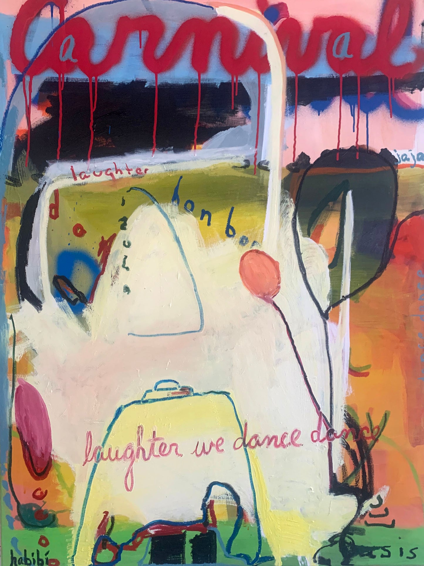 Clown Game - Original Painting (36x48in)